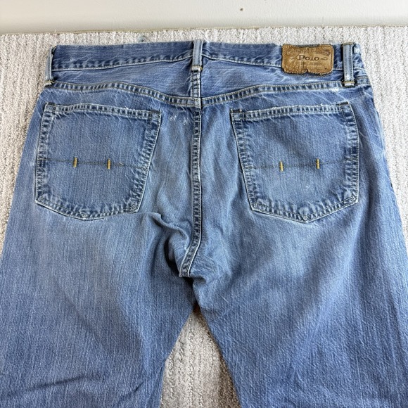 Polo Ralph Lauren Jeans Hampton Straight Men's Size 34x34 Blue Denim - Picture 4 of 11